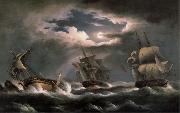 Thomas Pakenham Most of the French armada sent to Bantry By Limped back in January 1797 to their bases in France oil painting